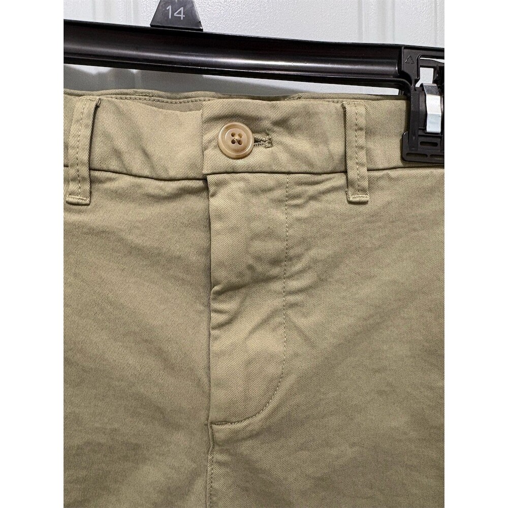 GAP Khakis Men's Chino Walking Shorts Green Flat Front Size 29 Casual - Picture 3 of 8